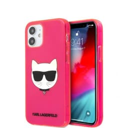 Karl Lagerfeld iPhone 12 Mini Deksel Choupette Fluo Rosa