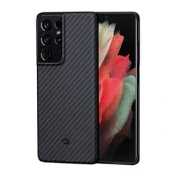 Pitaka Samsung Galaxy S21 Ultra Deksel MagEZ Case Svart/Grå Twill