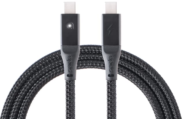 apias Smart USB-C til  USB-C ladekabel 2 m (sort)