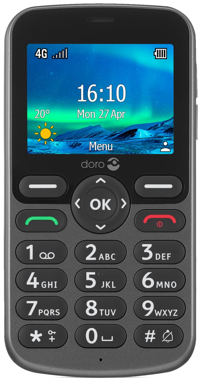 Doro 5861 mobiltelefon (graphite)