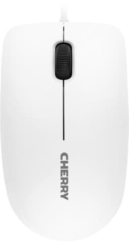 Cherry MC 1000 optisk mus, 1200 DPI, 3 knapper + rulle, USB, 1,8 m, grå