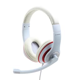 Gembird Stereo Headset MHS 03 WTRD Hvit med rød ring, hodesett