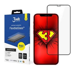 3mk Flexibelt 2.5D Max Hybridglas iPhone 12 Pro Max Svart Ram
