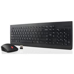 Lenovo 4X30M39500 Essential Keyboard and Mouse Combo, Trådløst, Tastaturoppsett engelsk/litauisk, Trådløs tilkobling Ja, Mus inkludert, Svart, EN/LT, Numerisk tastatur
