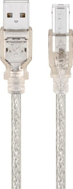 Goobay USB 2.0 Hi-Speed-kabel, gjennomsiktig