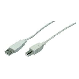 Logilink USB 2.0 A til USB 2.0 B Kabel USB A hann, USB B hann, 1.8 m, Grå