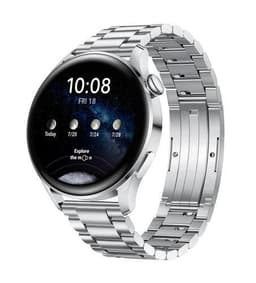 Huawei Watch 3 1,43”, Smartklokke, NFC, GPS (satellitt), AMOLED, Touchscreen, Pulsmåler, Aktivitetsovervåking 24/7, Vanntett, Bluetooth, Wi-Fi, Sølv