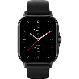 Amazfit GTS 2e Smartklokke, GPS (satellitt), AMOLED Display, Berøringsskjerm, Pulsmåler, Aktivitetsovervåking 24/7, Vanntett, Bluetooth, Obsidian Black