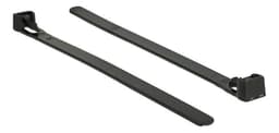 Delock Kabelbindere gjenbrukbare varmebestandige 150x7,5 mm 100 deler svart