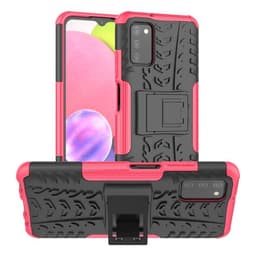 Støtsikker deksel med stativ Samsung Galaxy A03s - Rosa