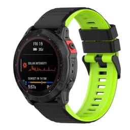 Twin RIB Armbånd Garmin Fenix 7S - Svart/lime