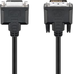 DVI-D Full HD skjøtekabel Dual Link, nikkelbelagt