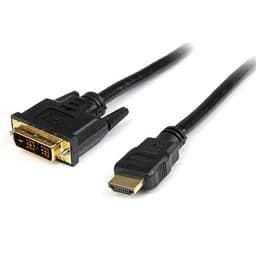 StarTech.com 0,5 m HDMI till DVI-D-kabel – M/M, 0,5 m, HDMI, DVI-D, Guld, Svar