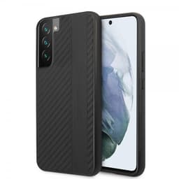 AMG Samsung Galaxy S22 Plus Deksel Leather Stripe Carbon Svart