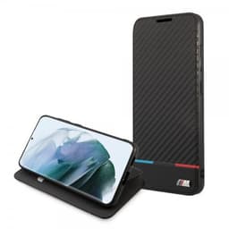 BMW Samsung Galaxy S21 FE Etui Tricolor Stripe Carbon Svart