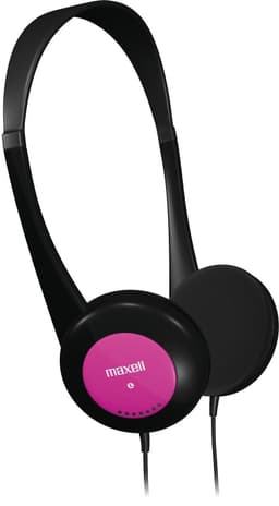 Maxell Kids -hodetelefoner, hodetelefoner for barn, kontrollert volum, rosa