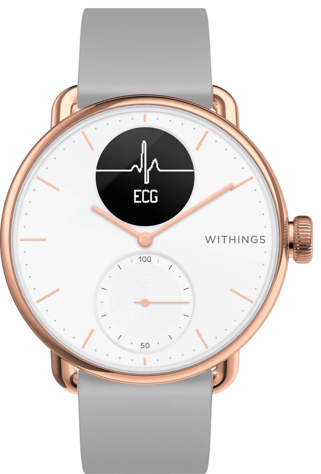Withings ScanWatch hybrid smartklokke 38mm (rose gold)