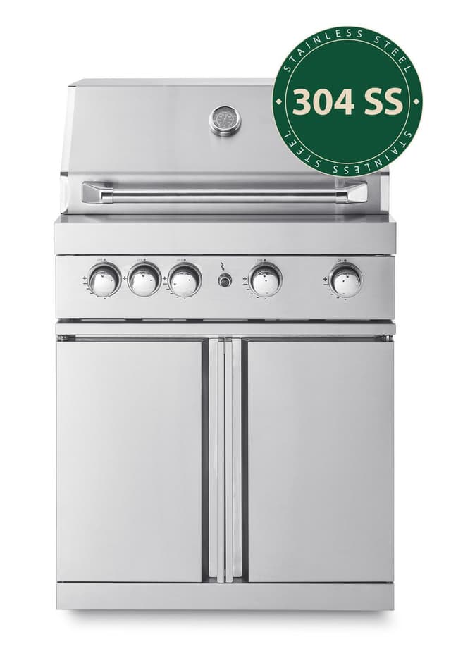 Myoutdoorkitchen - Frittstående gassgrill med 4 effektive brennere og infravarme