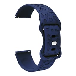 20 mm silikonklokkerem for Samsung Galaxy Watch 6, Amazfit GTS 3, Ticwatch Blå