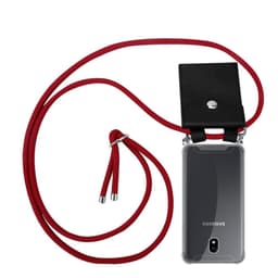 Samsung Galaxy J7 2017 Deksel med Halskjede (rød)