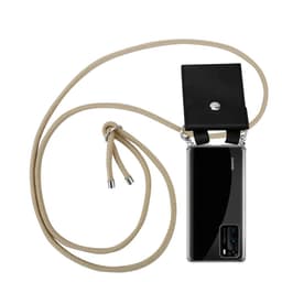 Huawei P40 Deksel med Halskjede (brun)