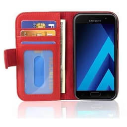 Samsung Galaxy A5 2017 lommebokdeksel case (rød)