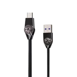 Micro USB-laddningskabel stöd för snabb laddning Sort 1.2 m