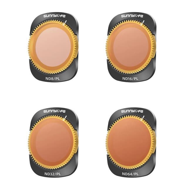 4-pak Sunnylife kamerafilter ND8PL/ND16PL/ND32PL/ND64PL DJI Osmo Pocke