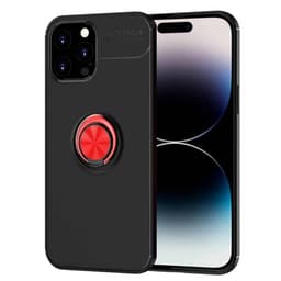 Slim Ring deksel Apple iPhone 15 Pro Max - Svart/rød