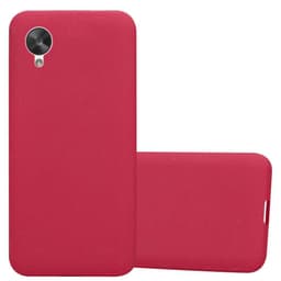 LG Google NEXUS 5 silikondeksel case (rød)