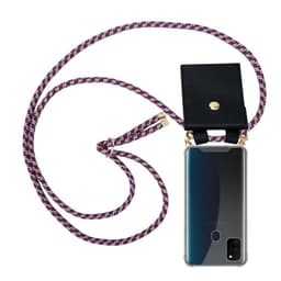 Samsung Galaxy M21 / M30s Deksel med Halskjede (rød)