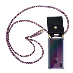 Samsung Galaxy A40 Deksel med Halskjede (rød)