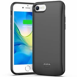 iPhone 6P Plus / 6S Plus / 7 Plus / 8 Plus batterideksel 5500 mAh Svart