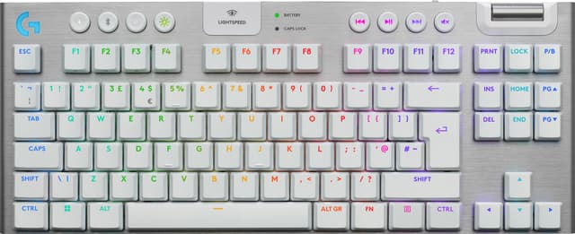 Logitech G915 X Lightspeed TKL Wireless Tactile gamingtastatur (hvit)