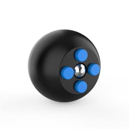 Fidget leketøy Rund med knapper, svart / blå