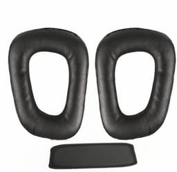 Øreputesett som er kompatibelt med Logitech G35 imitert skinn, svart