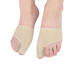Tåskiller for tåkorreksjon ved hallux valgus støttesokker 1 par Beige