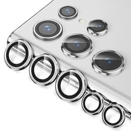 Linsebeskyttelse 3-pakning 1 sett Hvit Samsung S22 Ultra