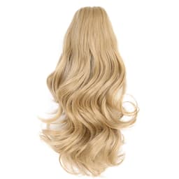 Golden Short Curly Clip-in Hestehale hårforlengelse