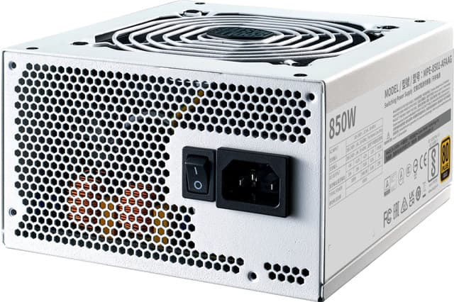 Cooler Master MWE Gold V2 ATX 3.1 White 850W strømforsyning