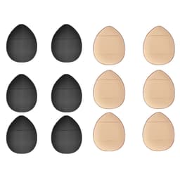 Finger puff puder puff concealer puff 12-pack Flerfarget