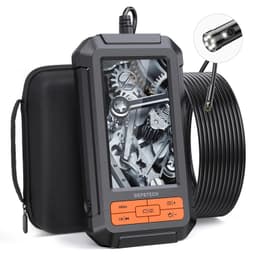 Endo-/Borescope Camera 1080P digitalt inspeksjonskamera, 5m kabel 5,5mm IP67 4,3   LCD-skjerm, 6x LED
