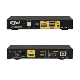 NÖRDIC 2 til 1 USB-C + HDMI KVM-svitsj, 4K 60Hz