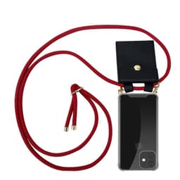 iPhone 11 PRO Deksel med Halskjede (rød)