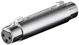 XLR adapter/kobling, stikkontakt til stikkontakt