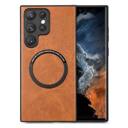 Magnetisk telefonveske i imitert skinn til Samsung Samsung Galaxy S23 FE