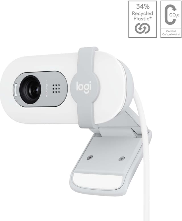 Logitech Brio 100 FullHD webkamera (Off-White)