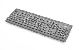Fujitsu KB410, Full-size (100%), Koblet med ledninger (ikke trådløs), USB, Sort