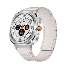 Robust magnetstropp med tre perler for Samsung Galaxy Watch 7 Ultra Hvit