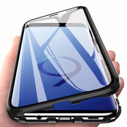 Samsung Galaxy S9 Plus-deksel med skjermbeskytter Svart